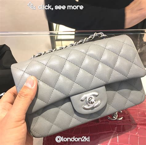 grey chanel mini rectangular|Chanel mini square price.